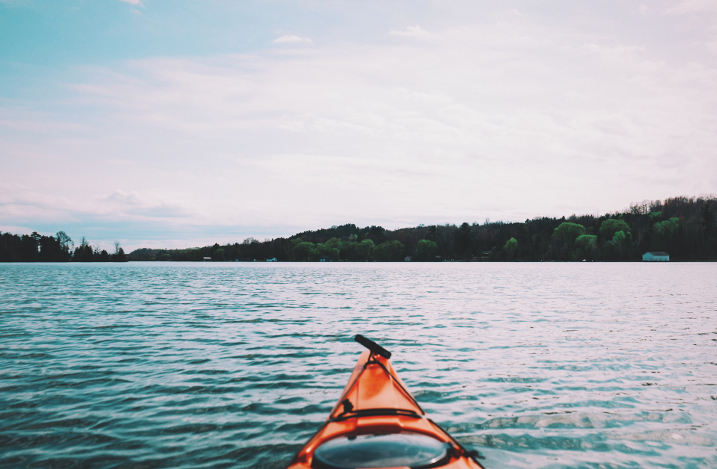 Mit dem Kayak unterwegs